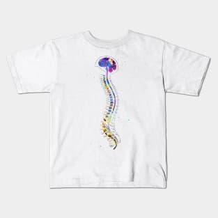 Brain with spinal cord Kids T-Shirt